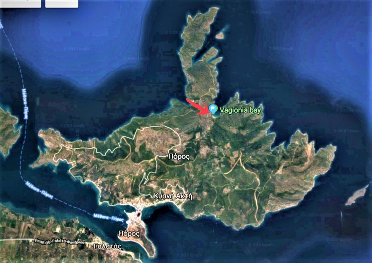 Private Beach House Irene Mare Poros Town Exteriör bild
